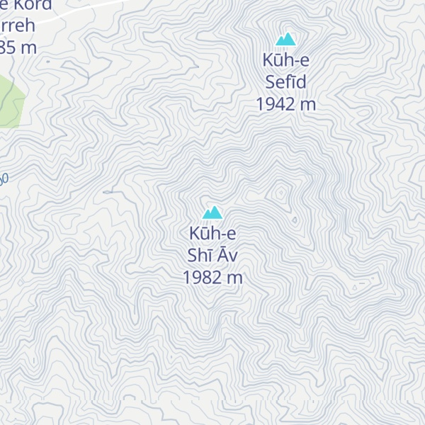 Map of Kūh-e Shī Āv