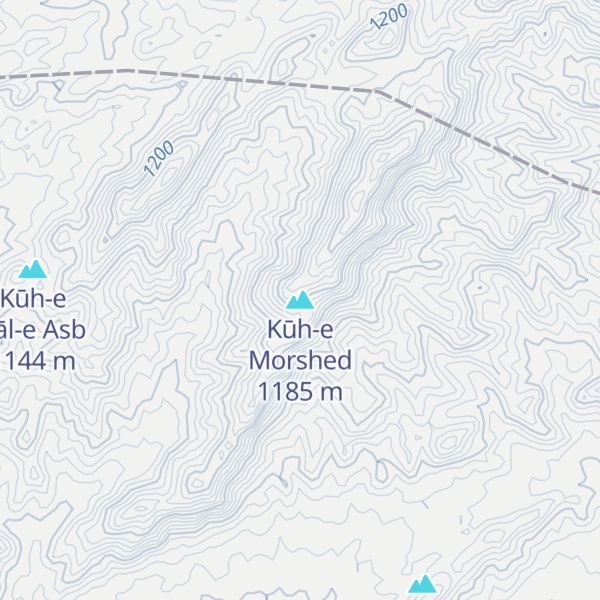 Map of Kūh-e Morshed
