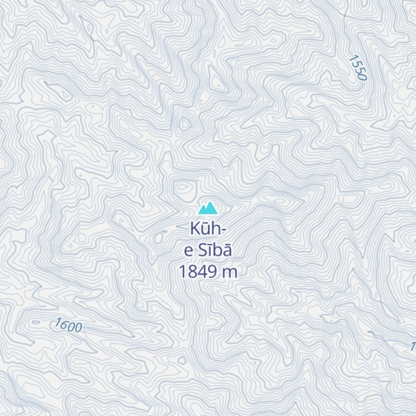 Map of Kūh-e Sībā