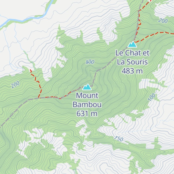 Map of Mount Bambou