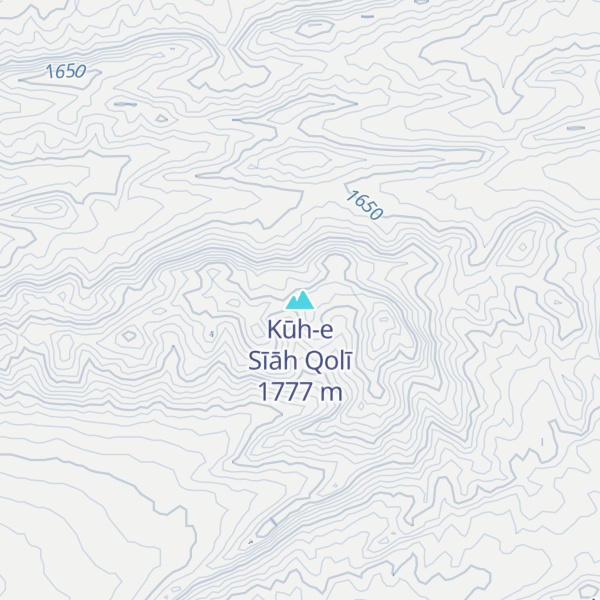 Map of Kūh-e Sīāh Qolī