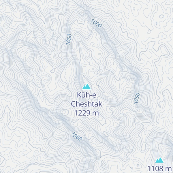 Map of Kūh-e Cheshtak