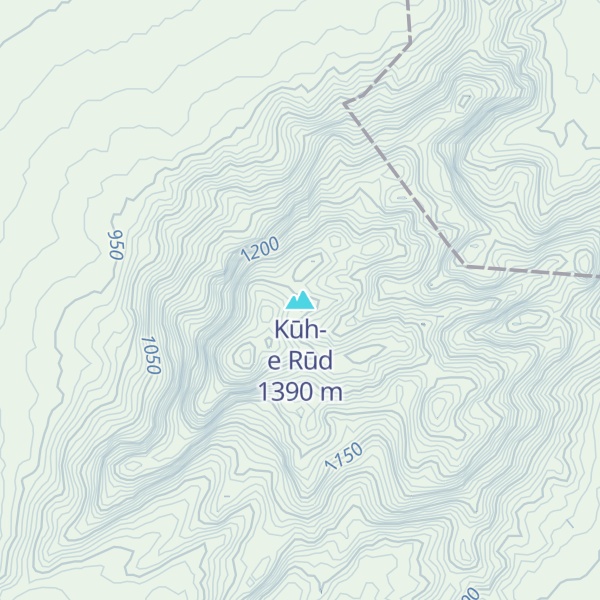 Map of Kūh-e Rūd