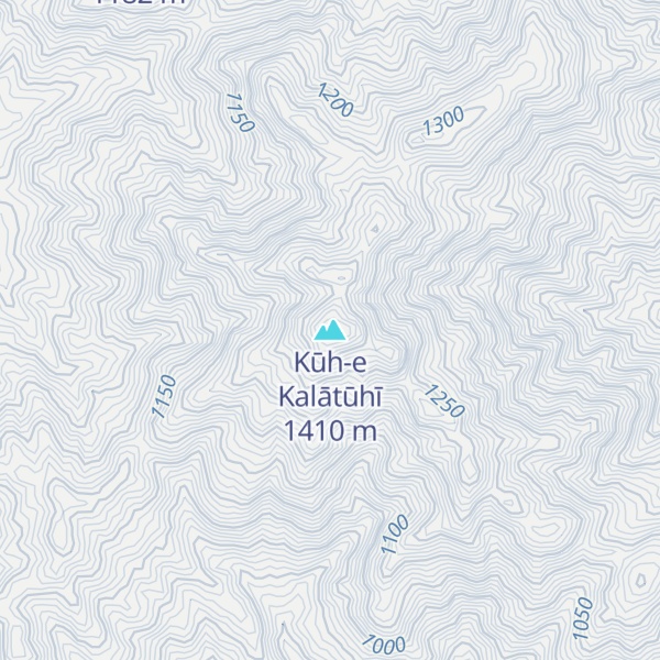 Map of Kūh-e Kalātūhī