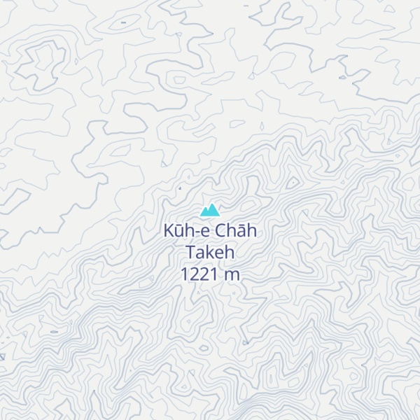 Map of Kūh-e Chāh Takeh