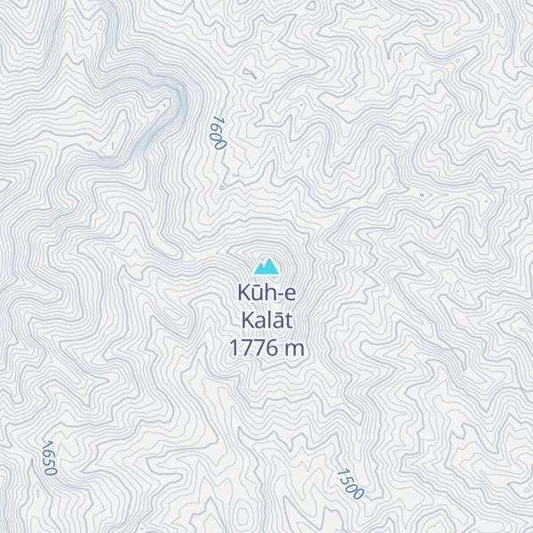 Map of Kūh-e Kalāt