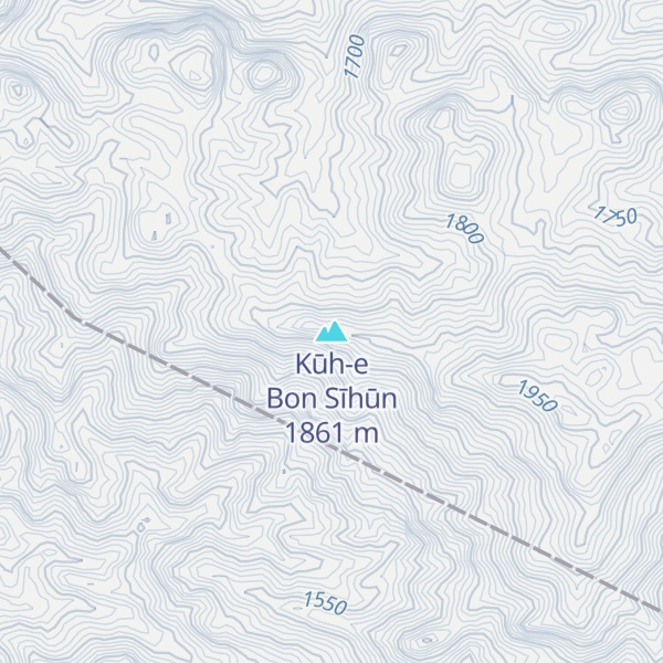 Map of Kūh-e Bon Sīhūn