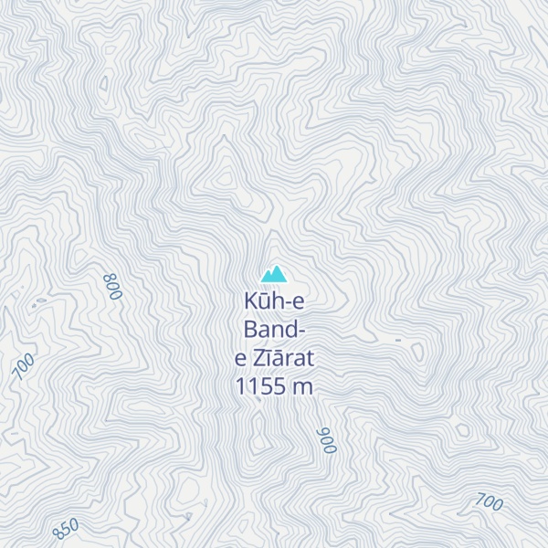Map of Kūh-e Band-e Zīārat