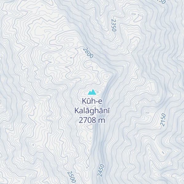 Map of Kūh-e Kalāghānī