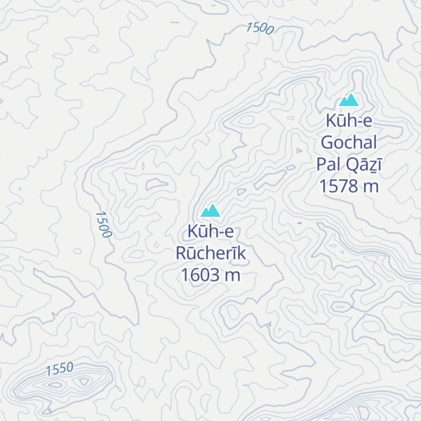 Map of Kūh-e Rūcherīk