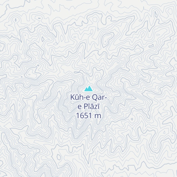 Map of Kūh-e Qar-e Pīāzī
