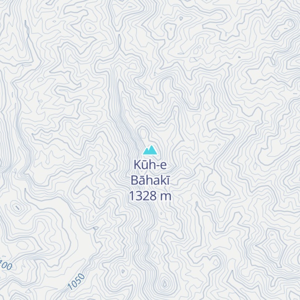 Map of Kūh-e Bāhakī