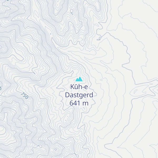 Map of Kūh-e Dastgerd