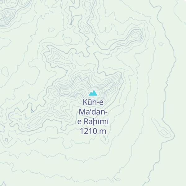 Map of Kūh-e Ma‘dan-e Raḩīmī