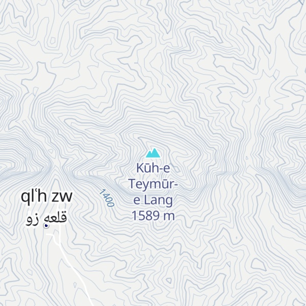 Map of Kūh-e Teymūr-e Lang