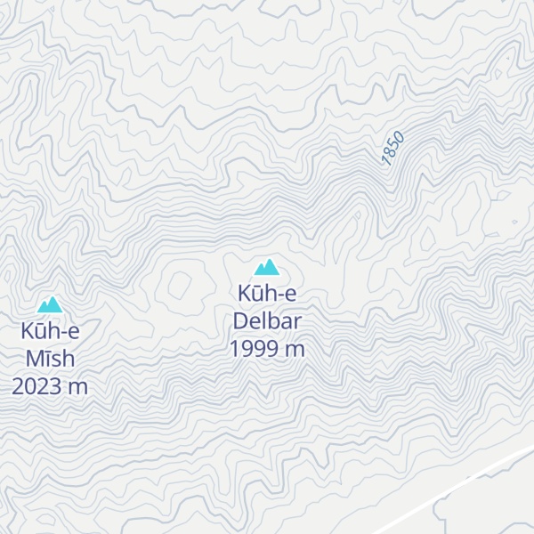 Map of Kūh-e Delbar