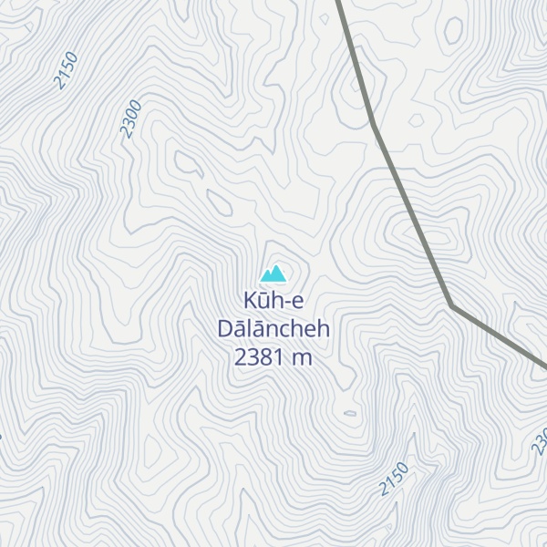 Map of Kūh-e Dālāncheh