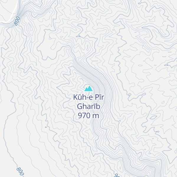 Map of Kūh-e Pīr Gharīb