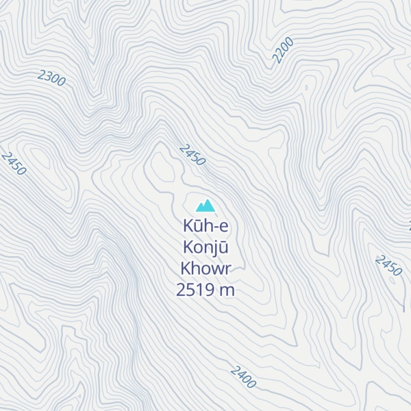 Map of Kūh-e Konjū Khowr