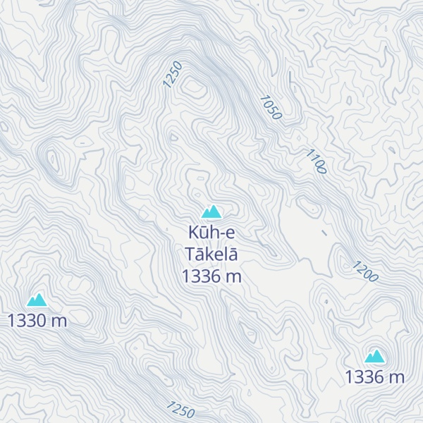 Map of Kūh-e Tākelā