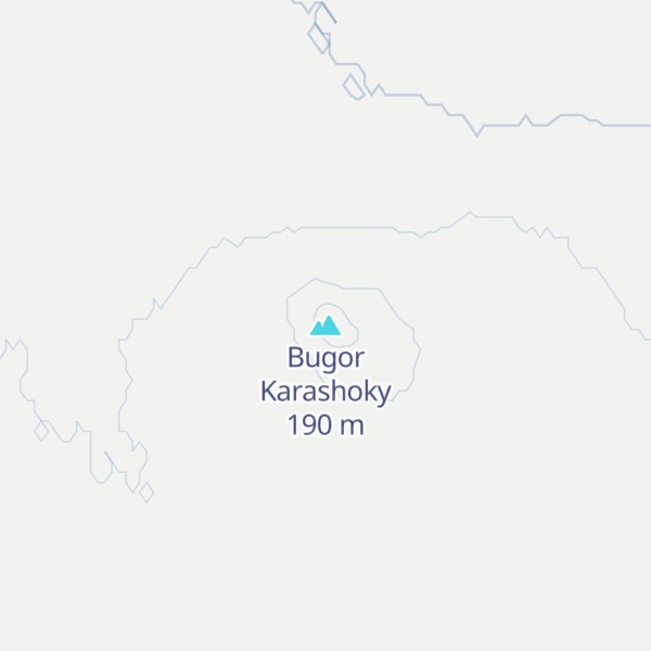 Map of Bugor Karashoky