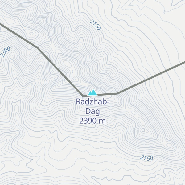 Map of Radzhab-Dag