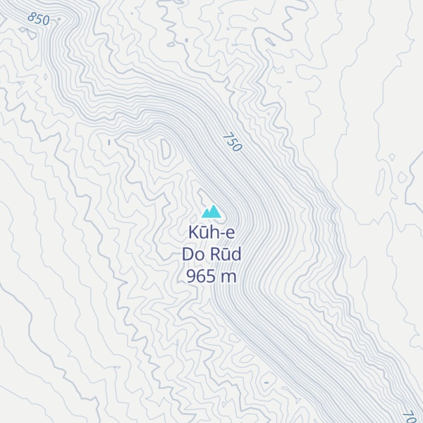 Map of Kūh-e Do Rūd