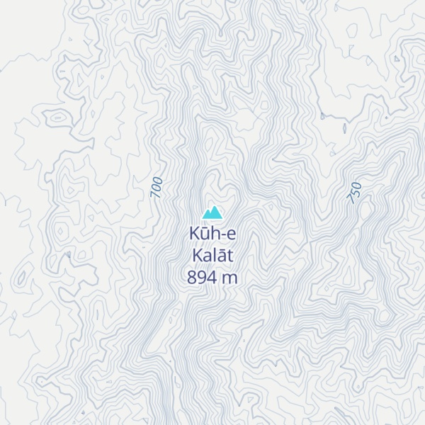 Map of Kūh-e Kalāt