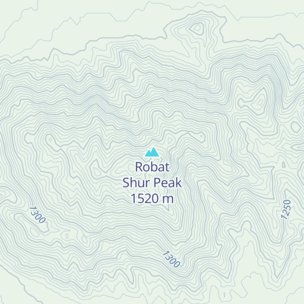 Map of Robat Shur Peak