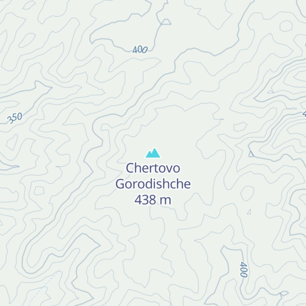 Map of Chertovo Gorodishche