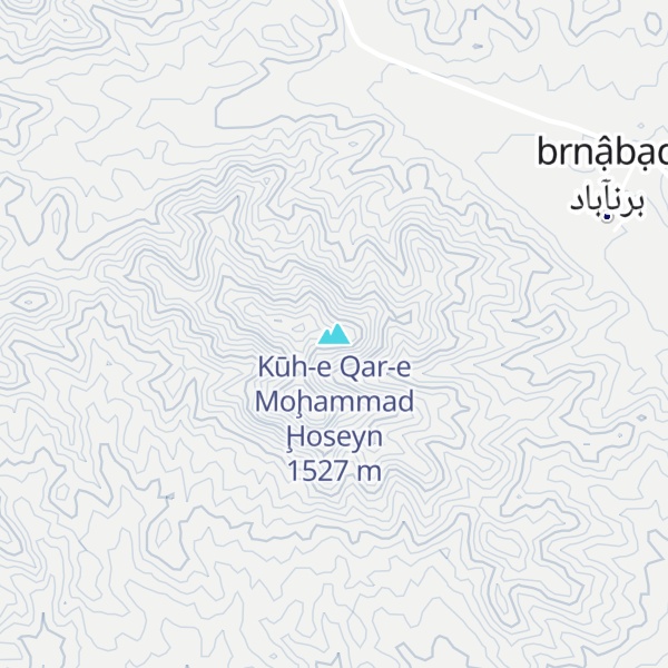 Map of Kūh-e Qar-e Moḩammad Ḩoseyn
