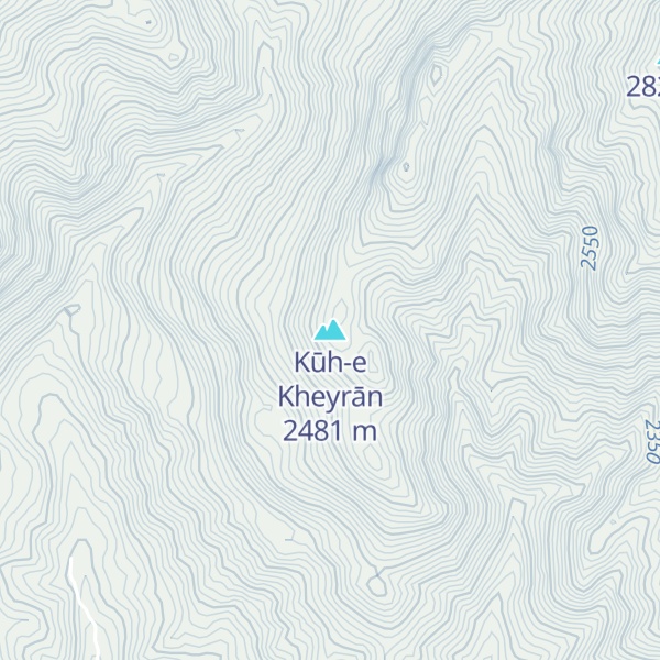 Map of Kūh-e Kheyrān