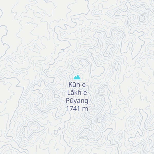 Map of Kūh-e Lākh-e Pūyang