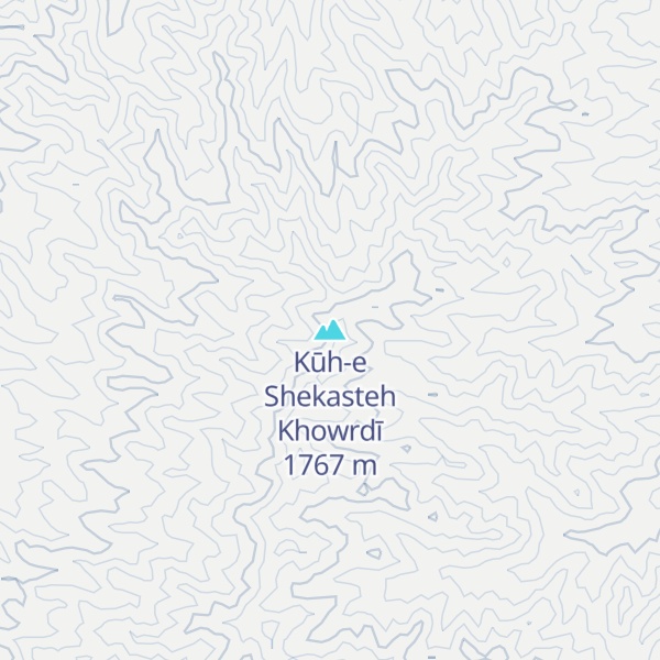 Map of Kūh-e Shekasteh Khowrdī