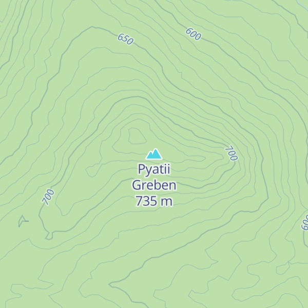 Map of Pyatii Greben