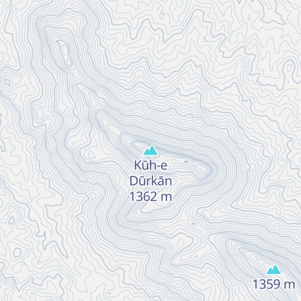 Map of Kūh-e Dūrkān