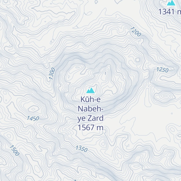 Map of Kūh-e Nabeh-ye Zard