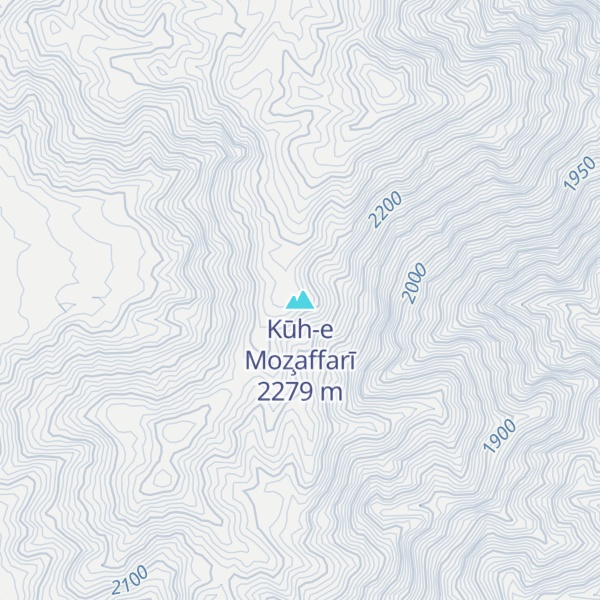 Map of Kūh-e Moz̧affarī