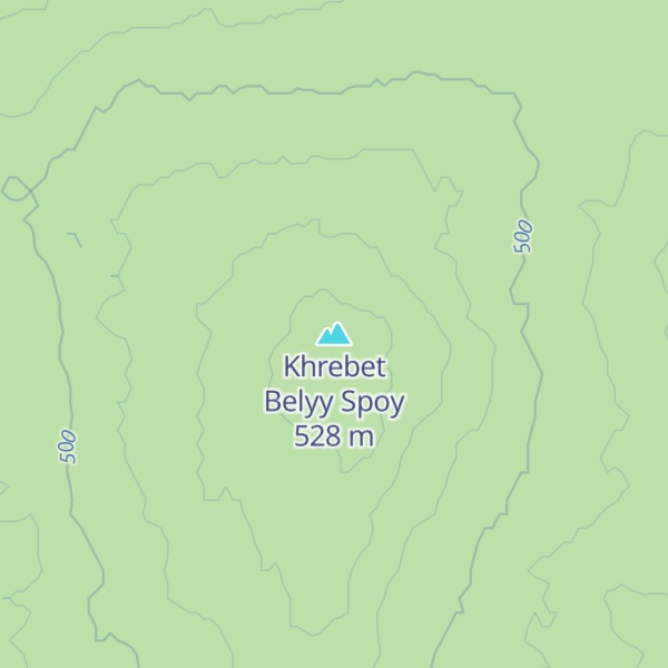 Map of Khrebet Belyy Spoy