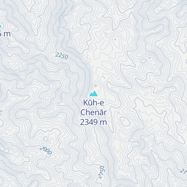 Map of Kūh-e Chenār