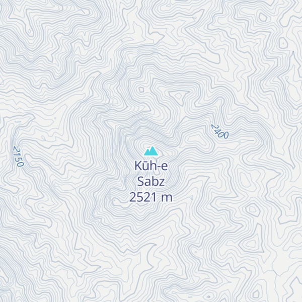 Map of Kūh-e Sabz