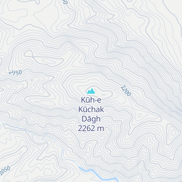 Map of Kūh-e Kūchak Dāgh
