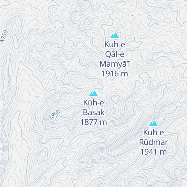 Map of Kūh-e Basak