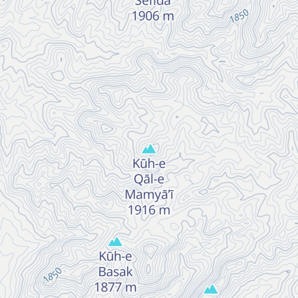 Map of Kūh-e Qāl-e Mamyā’ī