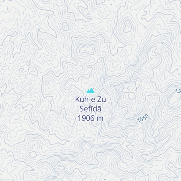 Map of Kūh-e Zū Sefīdā