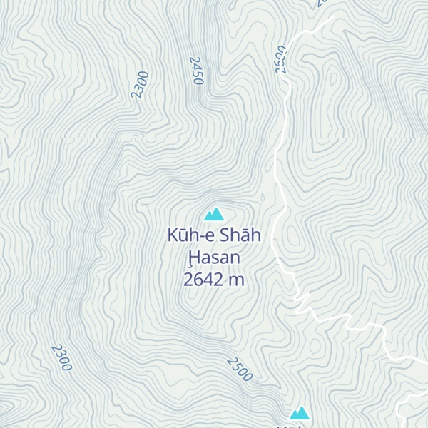 Map of Kūh-e Shāh Ḩasan