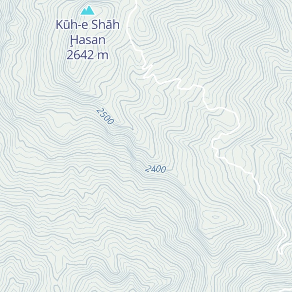 Map of Kūh-e Shāh Ḩoseyn