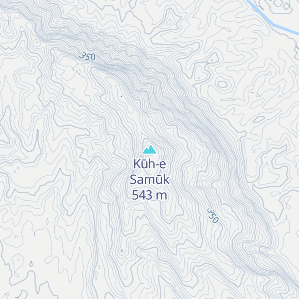 Map of Kūh-e Samūk