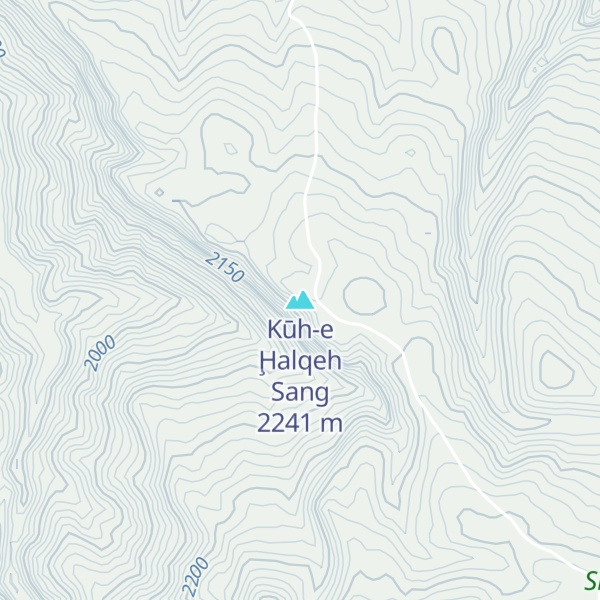 Map of Kūh-e Ḩalqeh Sang