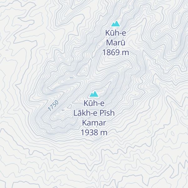 Map of Kūh-e Lākh-e Pīsh Kamar